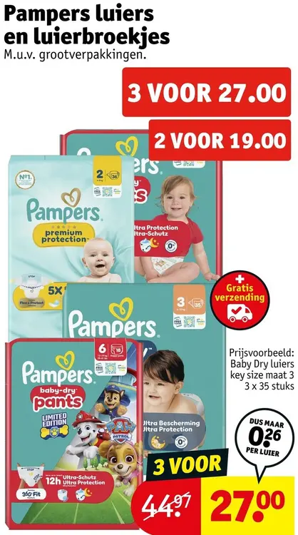 Aanbieding: Luiers en luierbroekjes