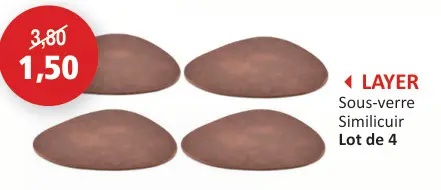 Offre: Sous-verre Similicuir