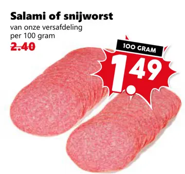 Aanbieding: Salami of snijworst