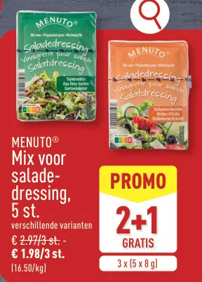 Promotie: Mix voor saladedressing