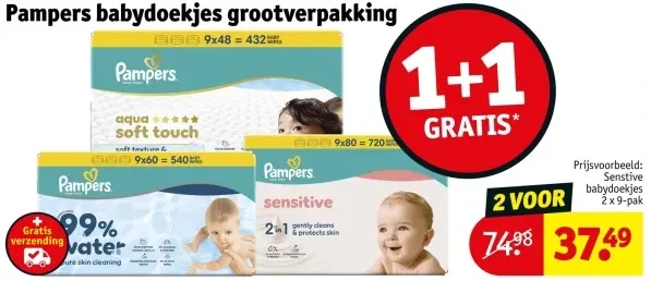 Aanbieding: Babydoekjes grootverpakking
