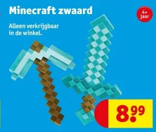 Promotie: Minecraft zwaard
