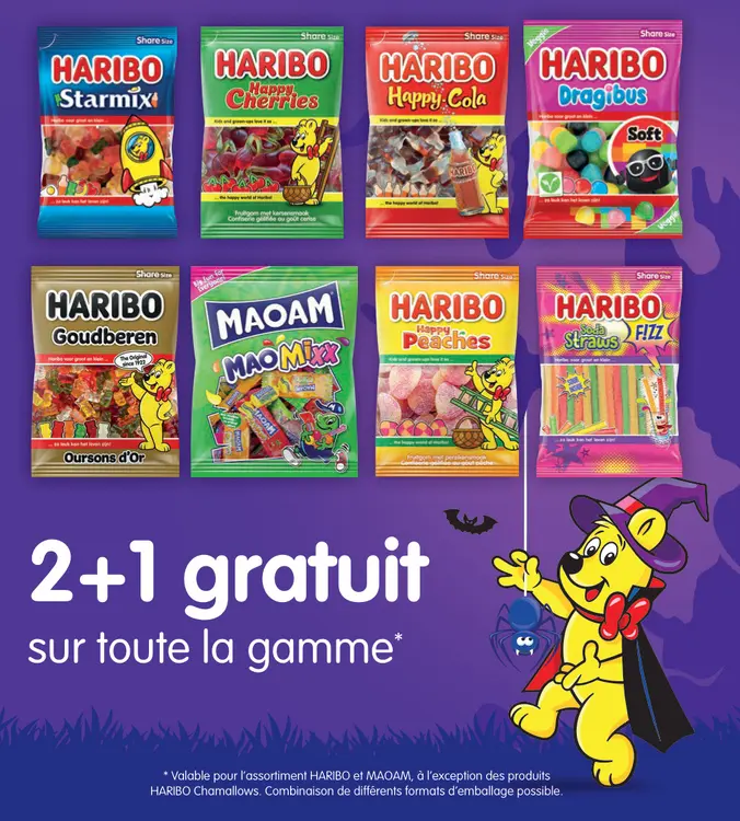 Offre: Bonbons Haribo et Maoam