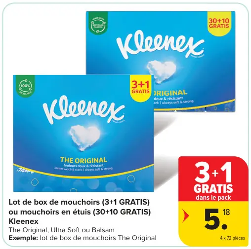 Offre: Lot de box de mouchoirs ou mouchoirs en étuis