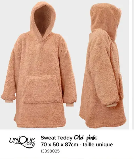 Offre: Sweat Teddy Old pink