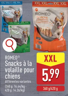 Offre: Snacks à la volaille pour chiens