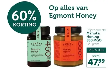 Promotie: Manuka Honing 830 MGO