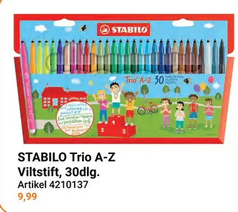 Aanbieding: STABILO Trio A-Z - Viltstift - Set Met 30 Stuks