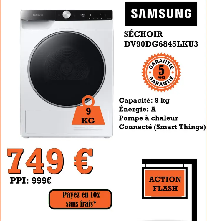 Promotie: Séchoir dv90dg6845lku3