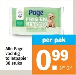 Aanbieding: Vochtig toiletpapier