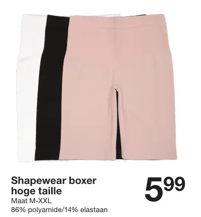 Aanbieding: Shapewear boxer hoge taille