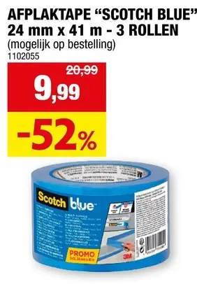 Promotie: Afplaktape "Scotch blue"