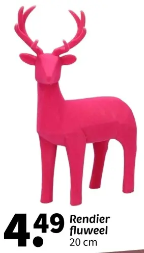Aanbieding: Rendier fluweel