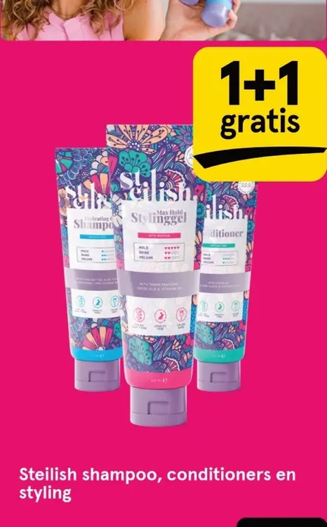 Aanbieding: Steilish shampoo, conditioners en styling