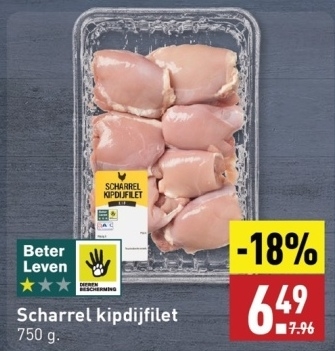 Aanbieding: Scharrel kipdijfilet