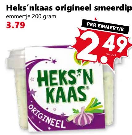 Aanbieding: Heks'nkaas origineel smeerdip