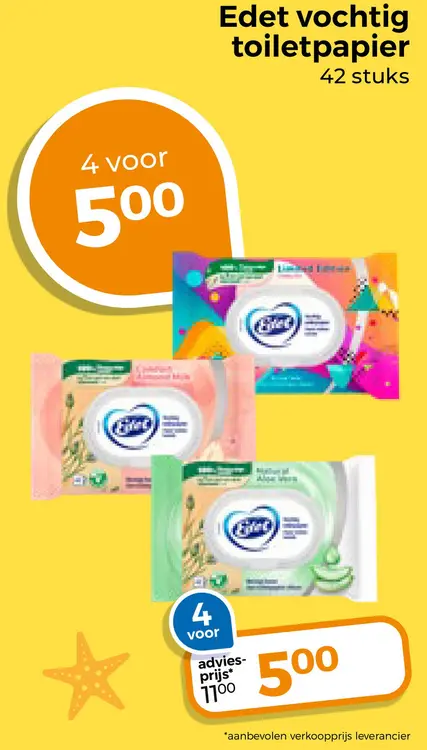 Aanbieding: Vochtig toiletpapier