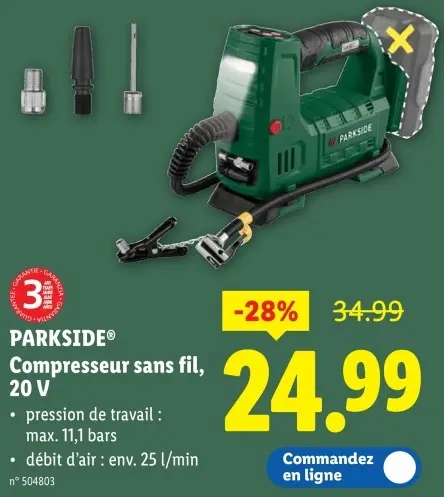 Offre: Compresseur sans fil