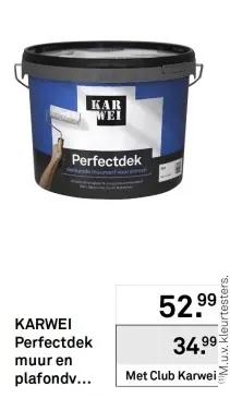 Aanbieding: Perfectdek muur en plafondverf
