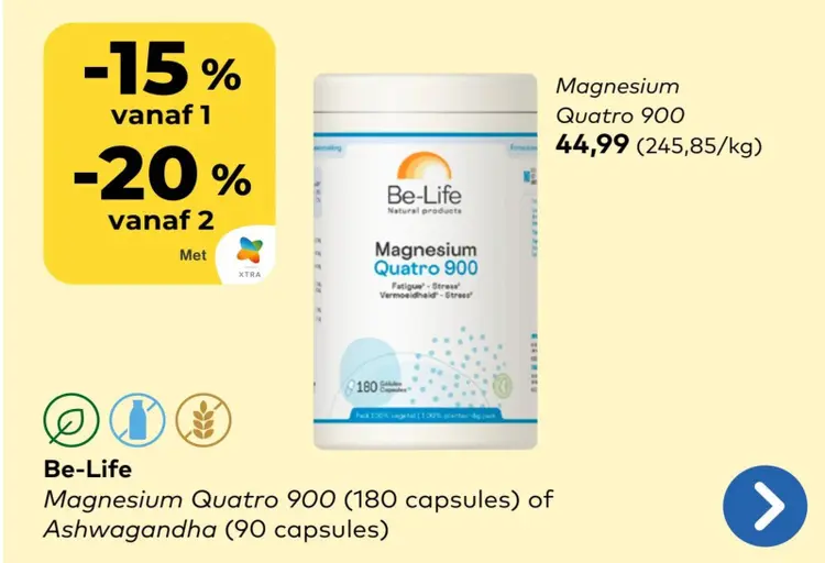 Promotie: Magnesium Quatro 900