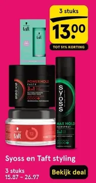 Aanbieding: Syoss en Taft styling