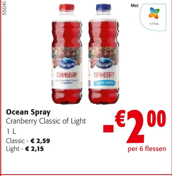 Aanbieding: Ocean Spray Cranberry Classic of Light