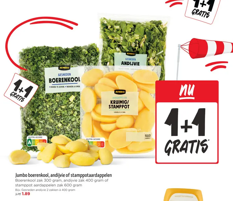 Aanbieding: Boerenkool, andijvie of stamppotaardappelen