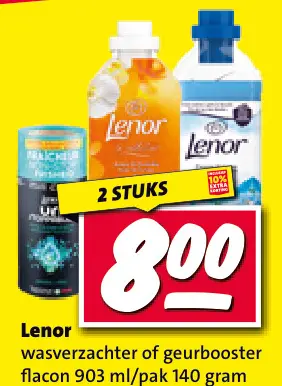 Aanbieding: wasverzachter of geurbooster