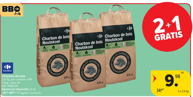 Offre: Charbon de bois Houtskool