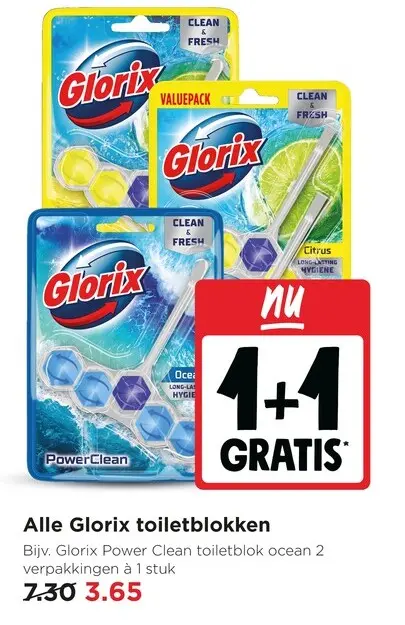 Aanbieding: Glorix toiletblokken