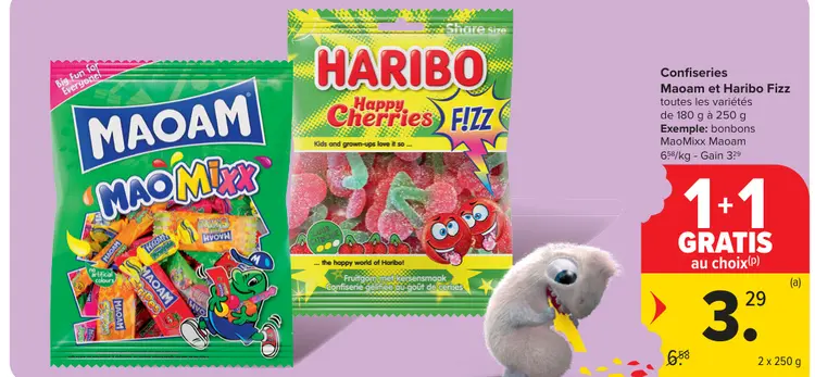Offre: Maoam et Haribo Fizz