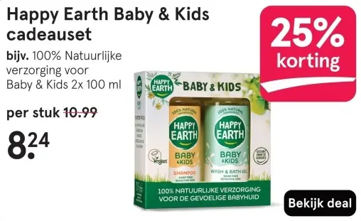 Aanbieding: Happy Earth Baby & Kids cadeauset