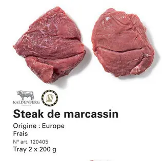 Offre: Steak de marcassin