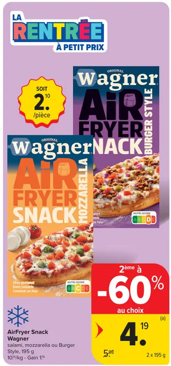 Offre: AirFryer Snack