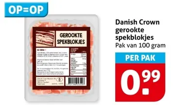 Aanbieding: Danish Crown gerookte spekblokjes