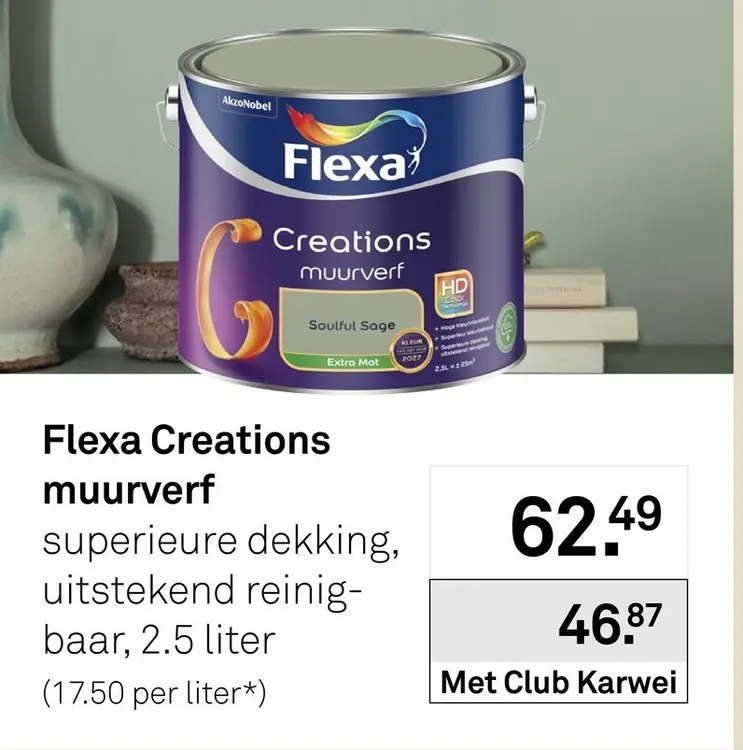 Aanbieding: Flexa Creations muurverf