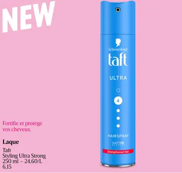 Offre: Laque Taft Styling Ultra Strong