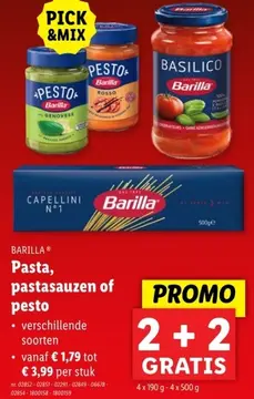 Aanbieding: Pasta, pastasauzen of pesto