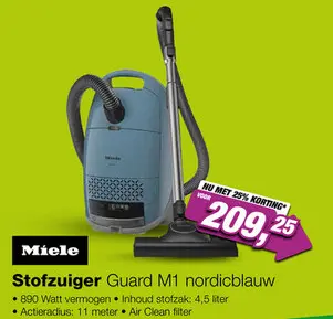 Aanbieding: Stofzuiger Guard M1 nordicblauw