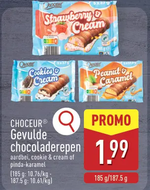 Promotie: Gevulde chocoladerepen