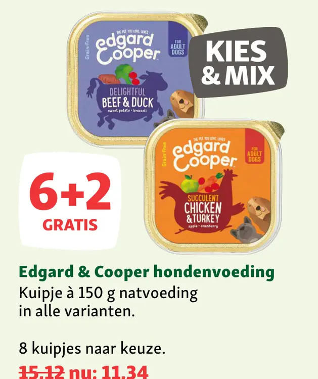 Aanbieding: Edgard & Cooper hondenvoeding