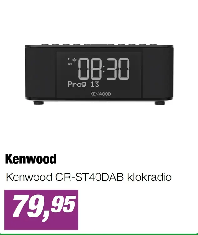 Aanbieding: Kenwood CR-ST40DAB klokradio