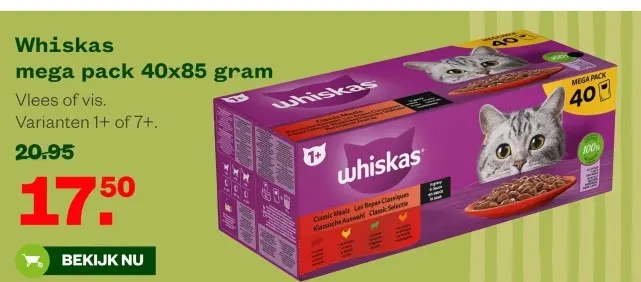 Aanbieding: Whiskas mega pack