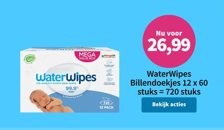 Aanbieding: WaterWipes Billendoekjes