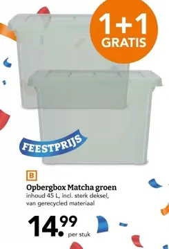 Aanbieding: Opbergbox Matcha groen