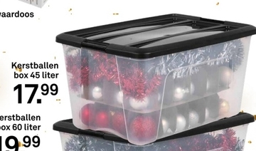 Aanbieding: Kerstballen box