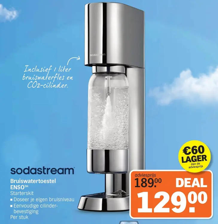 Aanbieding: Sodastream Bruiswatertoestel ENSO™ Starterskit