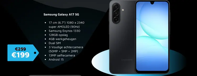 Aanbieding: Samsung Galaxy A17 5G