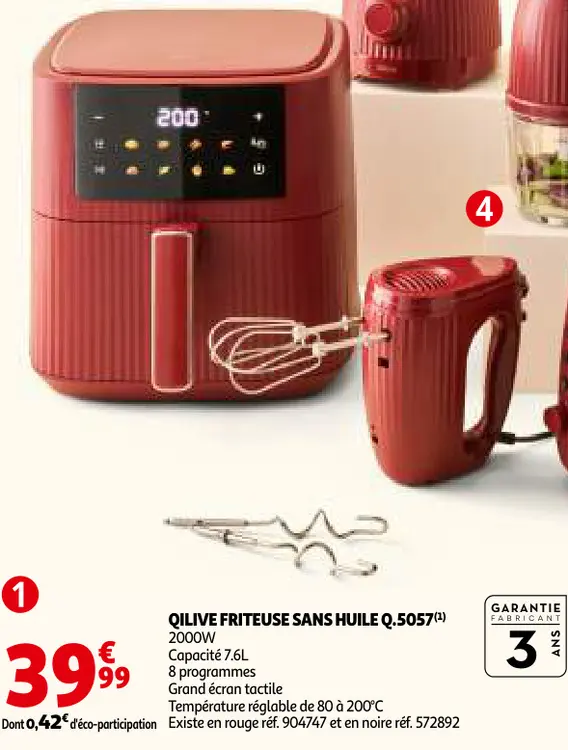 Offre: Friteuse sans huile Q.5057