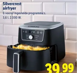 Aanbieding: Silvercrest airfryer